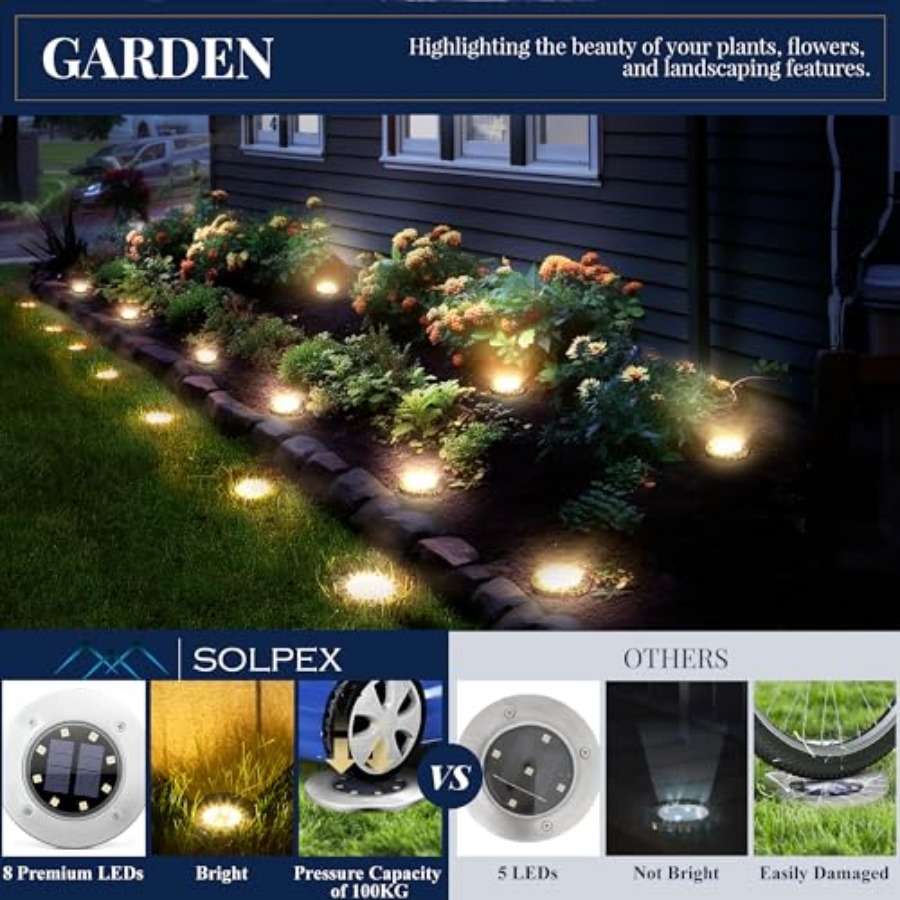 Luces Solares para Jardín, Luc - Outdoor Lighting Yard reseña y precio