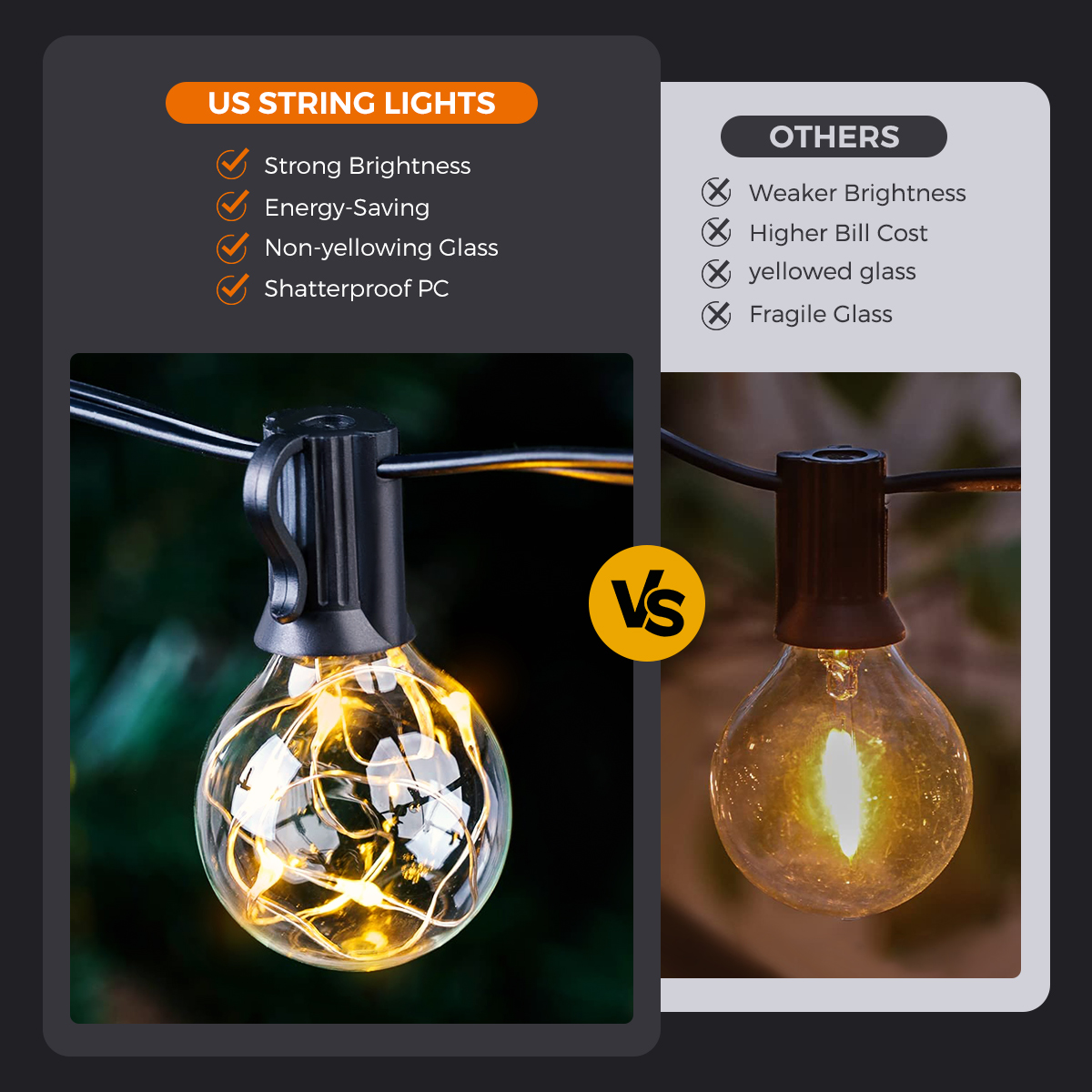 Guirnalda de luces solares par - String Light Bistro reseña y precio