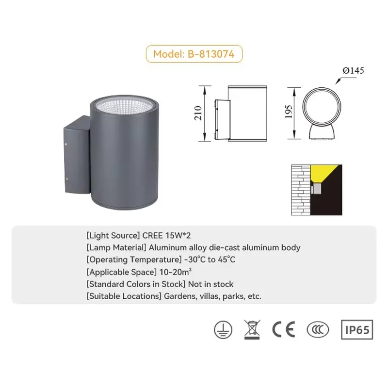Lámpara de Pared LED para Exte - Outdoor Lighting Lamps reseña y precio