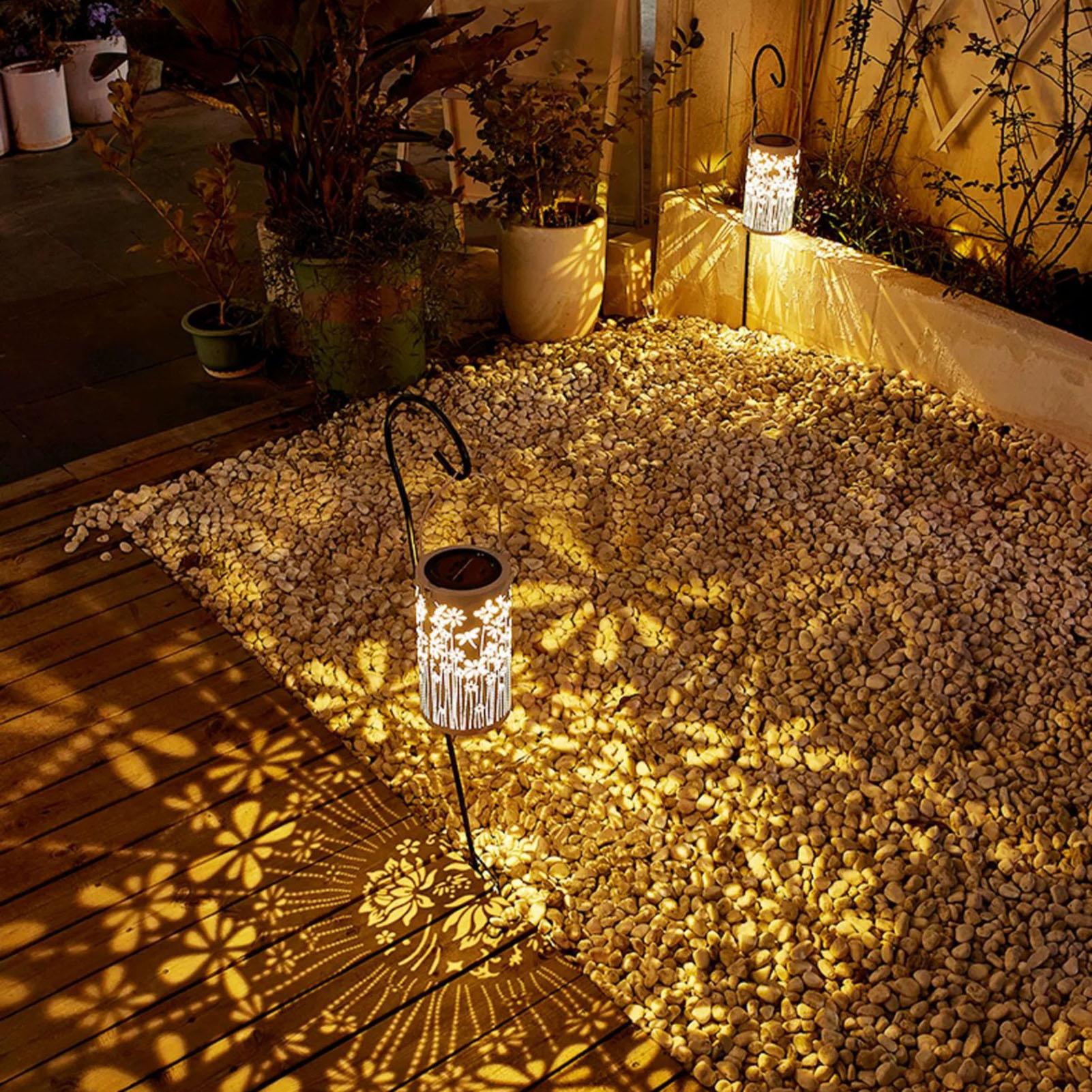 Lámparas Solares de Metal con  - Outdoor Lighting Yard reseña y precio