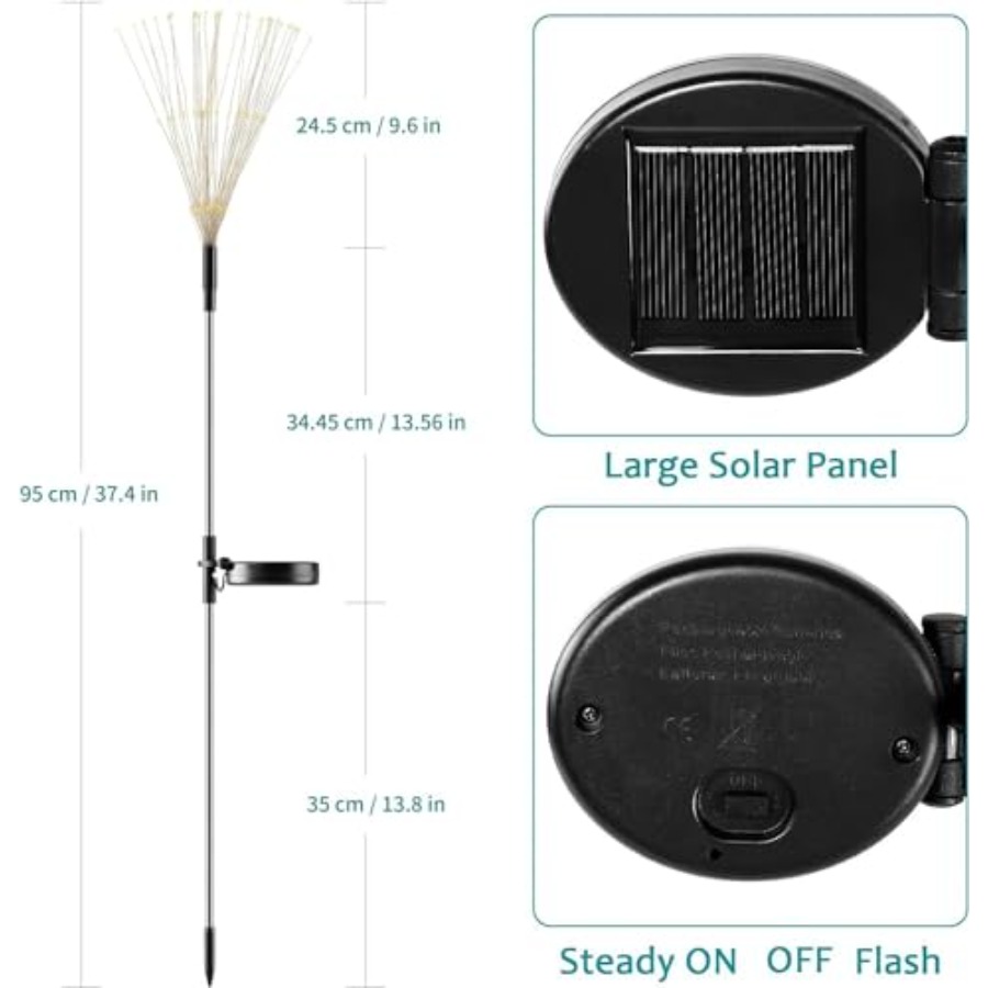 Luces Solares de Fuegos Artifi - Lighting Wedding Outdoor reseña y precio