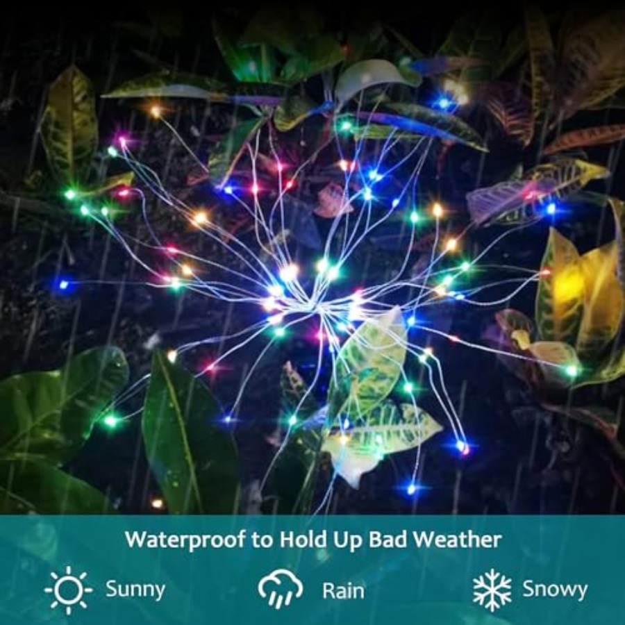 Luces Solares de Fuegos Artifi - Lighting Wedding Outdoor reseña y precio