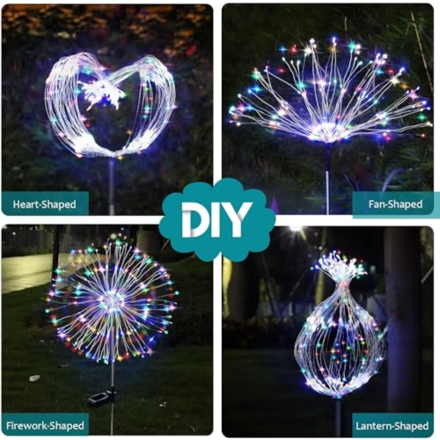 Luces Solares de Fuegos Artifi - Lighting Wedding Outdoor reseña y precio
