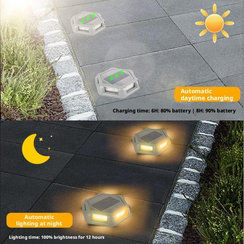 Lámpara Subterránea Solar, Red - Outdoor Lighting Year Round reseña y precio